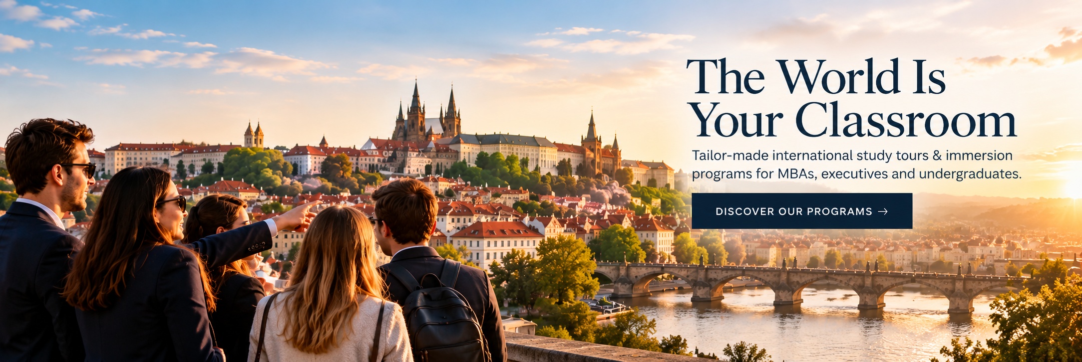 The World Is Your Classroom. Tailor-made international study tours and immersion programmes for MBAs, executives and undergraduates. Discover our programmes.